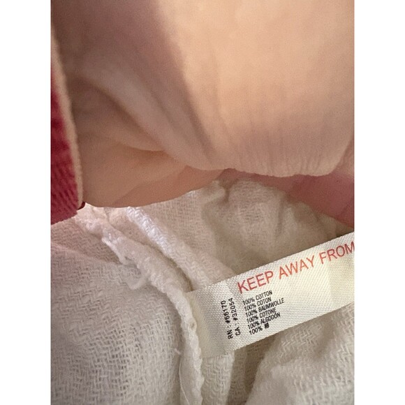 Free People Size L Oversized Cover Up Set Top and Shorts Lace White - Picture 9 of 11